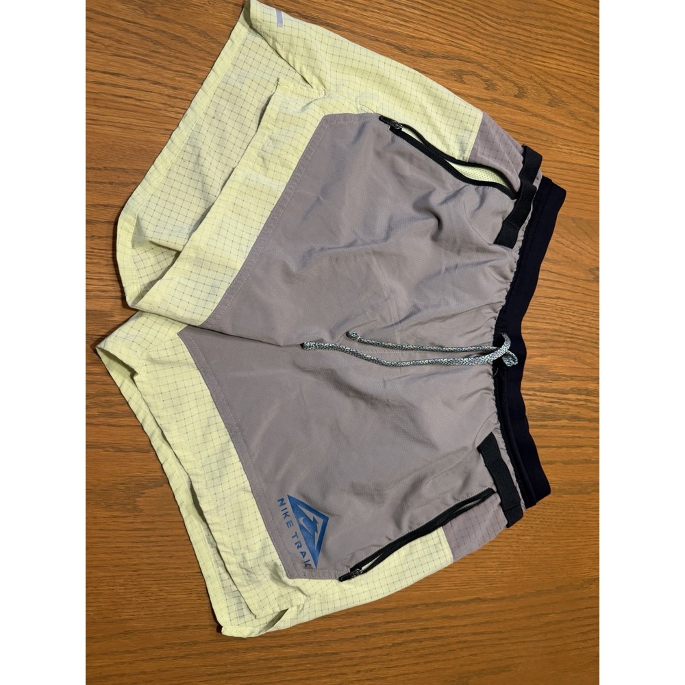 Nike Flex Stride 5" Trail Running Shorts Light Lemon Twist Men M DN4480-736